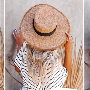 VICI Collection COHAN STRAW SUN HAT - TAN